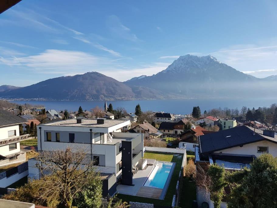 Dachwohnung Mit Seeblick Altmünster Exterior foto
